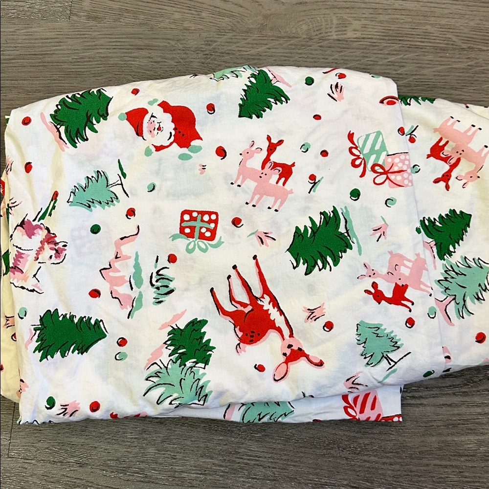 Cathy Kidston Christmas Themed Bedding Sheets - Red, Green, Pink